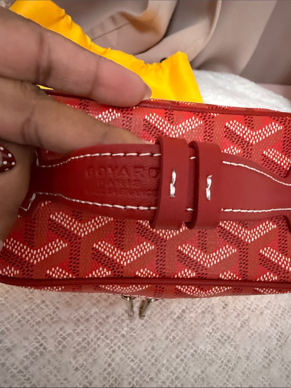 Goyard Red Mini Vanity Crossbody Bag - Picture 3 of 7